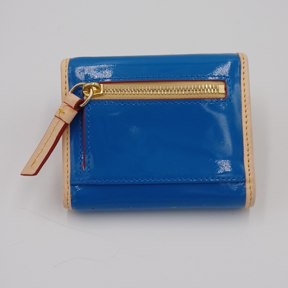 NWOT ** Dooney & Bourke Blue Patent Leather Small Wallet & Flat Pouch Set - Picture 11 of 11